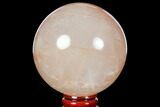 Polished Hematoid (Harlequin) Quartz Sphere - Madagascar #117277-1